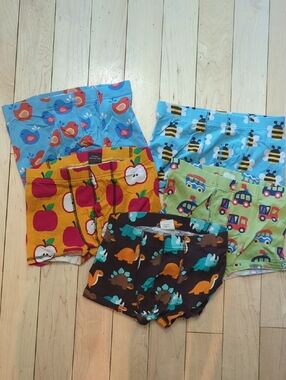 Maxomorra Colorful Kids Boxer Shorts Set with Fun Prints Set Of 5 - 10 Years